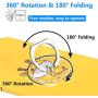 Silitraw Cell Phone Ring Holder, Transparent Ring Holder 360°Rotation Finger Ring Stand, Clear Cell Phone Kickstand Compatible with Most of Phones, Tablet and Case, (2Silver+1Black+1Rose Gold)