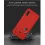 Muokctm Samsung Galaxy A10E Case, with Tempered Glass Screen Protector, Slim Soft TPU Protective Rubber Bumper Case Cover for Samsung Galaxy A10E Phone (Red)