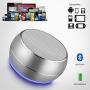 NUBWO Portable Bluetooth Speaker with Enhanced Bass and Stereo Sound, 8H Playtime, Bulti in Mic, Mini Wireless Speaker Portable for Phone, iPad, Mac, Tablet, Echo(Sliver)