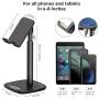 JOYROOM Cell Phone Stand, Adjustable Phone Holder Stand for Desk, Universal Desktop Phone/Tablet Stand Compatible with iPhone 11 Pro XS Max X 8 7 6S Plus Samsung Galaxy S10 S9 & Tablets (Black)