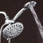 AquaDance 7" Premium High Pressure 3-Way Rainfall Combo for The Best of Both Worlds-Enjoy Luxurious Rain Showerhead and 6-Setting Hand Held Shower Separately or Together - Chrome Finish - 3328
