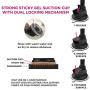 iPhone Cell Phone Holder Mount for Car - Magnetic w/Super Stick Suction Cup for Dashboard or Windshield - Magnets for All Cellphone Models iPhone X 8 7 6 6S Galaxy S7 S8 Edge Google Pixel HTC One