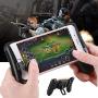 EIKdoulf02 Portable Mobile Phone Game Controller Gamepad Holder Gaming Trigger for PUBG - Black
