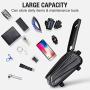 TOOVREN Bike Phone Bag Bike Front Frame Mount Bag,Cycling Waterproof Top Tube Handlebar Bag Bicycle Accessories with Touch Screen Holder Case Compatible with Phones Below 6.5 Inch iPhone 11 X XR 7/8