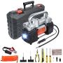 GSPSCN Portable Air Compressor Pump Dual Cylinder Heavy Duty Tire Inflator with LED Light,150 PSI 12V Air Pump with Tire Repair Kit and Toolbox for Auto,SUV,Truck Tires etc