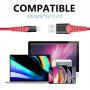 HARIBOL iPhone Charging Cable, 4Pack 3FT 6FT iPhone Charger Lightning Cable Nylon Braided Cable for iPhone 11,11 Pro,11 Pro Max, Xs, Max,XR, X,8 Plus,8,7 Plus,7,6 Plus,6,6S Plus,6s,iPad and More(Red)