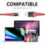 HARIBOL iPhone Charging Cable, 4Pack 3FT 6FT iPhone Charger Lightning Cable Nylon Braided Cable for iPhone 11,11 Pro,11 Pro Max, Xs, Max,XR, X,8 Plus,8,7 Plus,7,6 Plus,6,6S Plus,6s,iPad and More(Red) HARIBOL iPhone Charging Cable, 4Pack 3FT 6FT iPhone Charger Lightning Cable Nylon Braided Cable for iPhone 11,11 Pro,11 Pro Max, Xs, Max,XR, X,8 Plus,8,7 Plus,7,6 Plus,6,6S Plus,6s,iPad and More(Red)