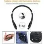 Foldable Bluetooth Headset, Beartwo Lightweight Retractable Bluetooth Headphones for Sports&Exercise, Noise Cancelling Stereo Neckband Wireless Headset (with carry case) Foldable Bluetooth Headset, Beartwo Lightweight Retractable Bluetooth Headphones for Sports&Exercise, Noise Cancelling Stereo Neckband Wireless Headset (with carry case)