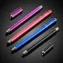 Bargains Depot (4Pcs) [New Upgraded] 2-in-1 Universal Capacitive Stylus/styli 5.5&quotL with 20 Pcs Replacement Rubber Tips - (Black/Blue/Purple/Red)