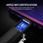 [Apple MFi Certified] Foxnovo Led iPhone Charger Cable, 2-in-1 Led Lightning Cable with 360° Flowing Light for iPhone 11/11 Pro/Max/XS/XR/X/8/8 Plus/7/7 Plus/6/6 Plus/5s/5s Plus/Android (Red), 3.3FT
