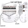 ThumbArt Kalimba Thumb Piano, crystal Kalimba 17 Key,the Acrylic Kalimba With A Cute Appearance，a Eva Waterproof Protective Case,tune Hammer And Learn Piano Instructions