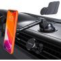 VANMASS Magnetic Phone Car Mount with 6 Powerful Rare-earth Magnets, Durable Aluminium Alloy Structure, Super Sticky Suction Cup, Cell Phone Holder for Car Dashboard Windshield Air Vent, for All Phone