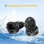 ShiningLove Gaming Finger Sleeve Touchscreen Finger Gloves Conductive Fiber Cap Anti-Sweat Breathable Touch and Sensitive for Mobile Phone Games Black+White
