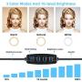 Ring Light,10" Selfie Ring Light with Tripod Stand and Phone Holder, Desktop LED Ring Light with 3 Modes and 10 Brightness for TikTok/YouTube Video/Live Stream/Makeup/Photography