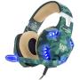 BIBOX G2600 Stereo Gaming Headset, Camouflage Comfortable Over Ear Headphones 3.5mm Jacks with Noise Cancelling Mic ＆ LED Light for PC/Laptop/PS4/Xbox One with 2 to 1 Adapter Cable