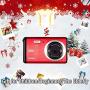 Mini Digital Camera, Vmotal 2.8 Inch LCD 12MP Compact Digital Camera, Entry-Level Point and Shoot Camera Pocket Camera, Beginner Camera for Kids with 8X Zoom and Rechargeable Battery