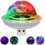 USB Mini Voice Control Party Lights, Disco Ball Lights, Mini Portable Strobe Lights, LED Car USB Atmosphere Lights, Suitable for Christmas/Halloween/Home Interior, Etc. (White)