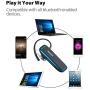 Bluetooth Headset, Wireless Bluetooth Earpiece w/ 18 Hours Playtime and Noise Cancelling Mic,Ultralight Earbud Headphone Hands-Free Calls for iPhone Tablet Samsung Android Cell Phone Truck Driver