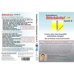 Embrilliance StitchArtist Level 3 Digitizing Embroidery Software for Mac & PC