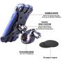 Bike Phone Holder, Bicycle Phone Holder Anti Shake Motorcycle Handlebar Mount with 360 ° Rotation Adjustable Bike Phone Mount for iPhone X/6/7/8 Plus, Samsung Galaxy S9/S8 Plus, 4"-6.5" Phones, GPS
