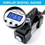 AutoVirazh Air Compressor Tire Inflator, 12V Portable Air Pump for Car Tires, Tire Pump with LED Light, Long Cable and Auto Shut Off Compatible with Car, Bicycle, Motorcycle, Balls, Inflatable Pool