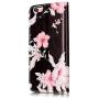 JanCalm for iPhone 6S Wallet Case,iPhone 6S Case,6S Case,iPhone 6 Case,Pattern Premium PU Leather (Card/Cash Slots) Stand Flip Cover for iPhone 6/6S (4.7 inch) + Crystal Pen (Black/Flower)