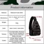 Tactical Military Chest Sling Bag Water Resistant MOLLE Shoulder Backpack Mens One Strap Daypack with Water Bottle Holder