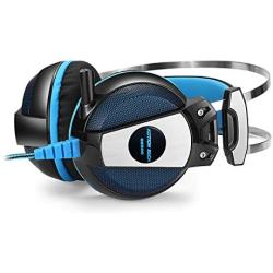 Lindada KOTION Each GS500 3.5mm Gaming Game Headset Headphone Earphone Headband with Mic Stereo Bass LED Light for PS4 PC Computer Laptop Mobile Phones