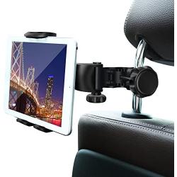 Car Headrest Mount,Ansteker Car Headrest Tablet Holder for iPad Pro/Air/Mini,Kindle Fire HD,Nintendo Switch,iPhone&Other Smartphones Stand Cradle Bracket Holder for 4’’-11’’with 360° Angle-Adjustable