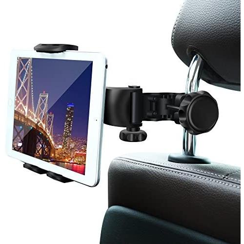 Car Headrest Mount,Ansteker Car Headrest Tablet Holder for iPad Pro/Air/Mini,Kindle Fire HD,Nintendo Switch,iPhone&Other Smartphones Stand Cradle Bracket Holder for 4’’-11’’with 360° Angle-Adjustable