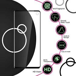 KCEN [2 Pack] Samsung Galaxy S10 Screen Protector, (Ultrasonic Fingerprint Compatible) (Case Friendly) 3D Curved Full Coverage Anti-Scratch HD Clear Protetive Film for Samsung Galaxy S10