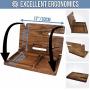Brown Wash Wood Charging Station. Two Cell Phone Stand Holder. Men Gadget Dock Accessory Organizer. Nightstand Docking Tablet Father Desk Storage Decor Big Husband Dresser Valet Tray Dad Birthday Gift