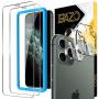 BAZO 2 Pack Screen Protector Tempered Glass and 2 Pack Camera Lens Protector for iPhone 11 Pro Max (6.5 inch) [Anti-Scratch] [Alignment Easy Installation Frame] HD [Fit with Most Cases]
