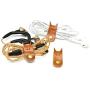 CAILLU Cord Organizer Headset Headphone Earphone Wrap Winder,Power Cord Manager,Cable Ties,Cable Winder with Genuine Leather Handmade cord taco 5-Pack