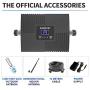 Goboost 4G LTE Cell Phone Signal Booster AWS 1700MHz Band 4 Cellular Signal Amplifier Repeater Verizon AT&T Yagi Kit for Home Village