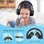 Kids Headphones, gorsun Lightweight Stereo Foldable Wired Headphones for Kids Adults Adjustable Headband Headset for Cellphones Smartphones iPhone Laptop Computer Mp3/4 Earphones(Black)