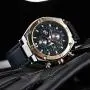 BENYAR Men Watch Quartz Chronograph Date 3ATM Waterproof Watches Business Sport Design Leather Strap Wrist Watch for Men Father BENYAR Men Watch Quartz Chronograph Date 3ATM Waterproof Watches Business Sport Design Leather Strap Wrist Watch for Men Father