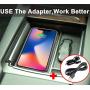 Topfit Model X Model S Qi Wireless Car Charger Center Console Compatible Tesla Model S and Model X Accessories with Wireless Smartphone Charging