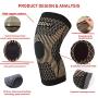 Copper Knee Brace -Copper Knee Sleeve Compression For Sports,Workout,Arthritis Pain Relief and Support-Single (XL)