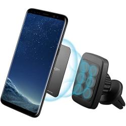 Spigen Kuel H12 Hexa Car Phone Mount Premium Magnetic Air Vent Phone Holder Magnetic Car Mount Compatible with Most Smartphones - Black