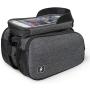 DONGKER Bicycle Handlebar Bag, 1.5L 300D Bike Front Beam Bag Riding Mobile Phone Bag Suitable for 5.5 Inch Mobile Phone