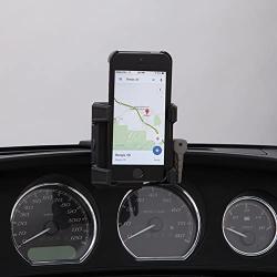 CIRO 50316 Smartphone/GPS Holder (Black Fairing Mount Without Charger for 1996-2013 Flht/Flhx Touring Models)