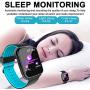 Sports Fitness Tracker for Men Women Smart Watch with Blood Pressure Heart Rate Sleep Monitor Touch Screen Smart Wrist Activity Tracker Watch for Teen Women Men Students Teachers Back to School Gifts
