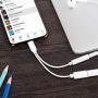 [Apple MFi Certified] Lightning to 3.5 mm Headphone Adapter Dual Ports Dongle Charger Jack&AUX Audio 3.5 mm Earphone Accessory,for iPhone 11/11 Pro/X/8,7 Plus/8 Plug and Play Support All iOS System