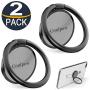 Phone Ring Holder Finger Kickstand - 360° Rotation Metal Ring Grip for Magnetic Car Mount, Compatible with All Smartphone