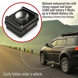 GPS Tracker Waterproof Magnetic Box for Tracki GPS for car Tracking Device, Real time GPS Tracker for Vehicles, Cars Tracker + 3500mAh Battery Extender - 6X Longer Battery Life, Vehicle Tracker, Mini