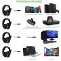 SUPSOO G813 Xbox one Gaming Headset 3.5mm Stereo Wired Over Ear Gaming Headset with Mic&Noise Cancelling & Volume Control for Xbox One/PC/Mac/PS4/Nintendo/Phone (Black&Green)