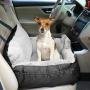Dog Car Seat,Puppy Booster Seat Dog Travel Car Carrier Bed with Storage Pocket and Clip-on Safety Leash Removable Washable Cover for Small Dog