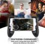 King Shine Mobile Gamepad Controller Grip Case Handle Mobile Holder Joystick with PUBG Trigger Button Compatible for Android iOS Phones