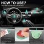Car Grips Mount for Phone Stand Cute Bear Style Silicone Phone Holder with Phone line Clasp for Collapsible Grip/Socket Mount User Used on Dashboard, Home, Office, Kitchen, Desk, Wall (Green) 3 Pack
